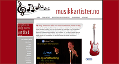 Desktop Screenshot of musikkartister.no